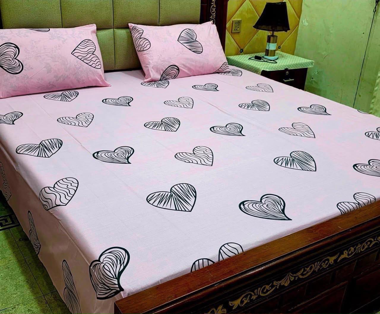 Cotton 3pc bedsheet king size bd 5072