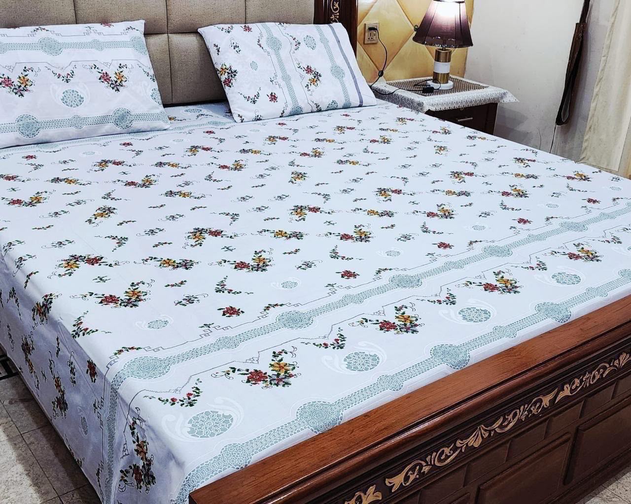 Cotton 3pc bedsheet king size bd 5074