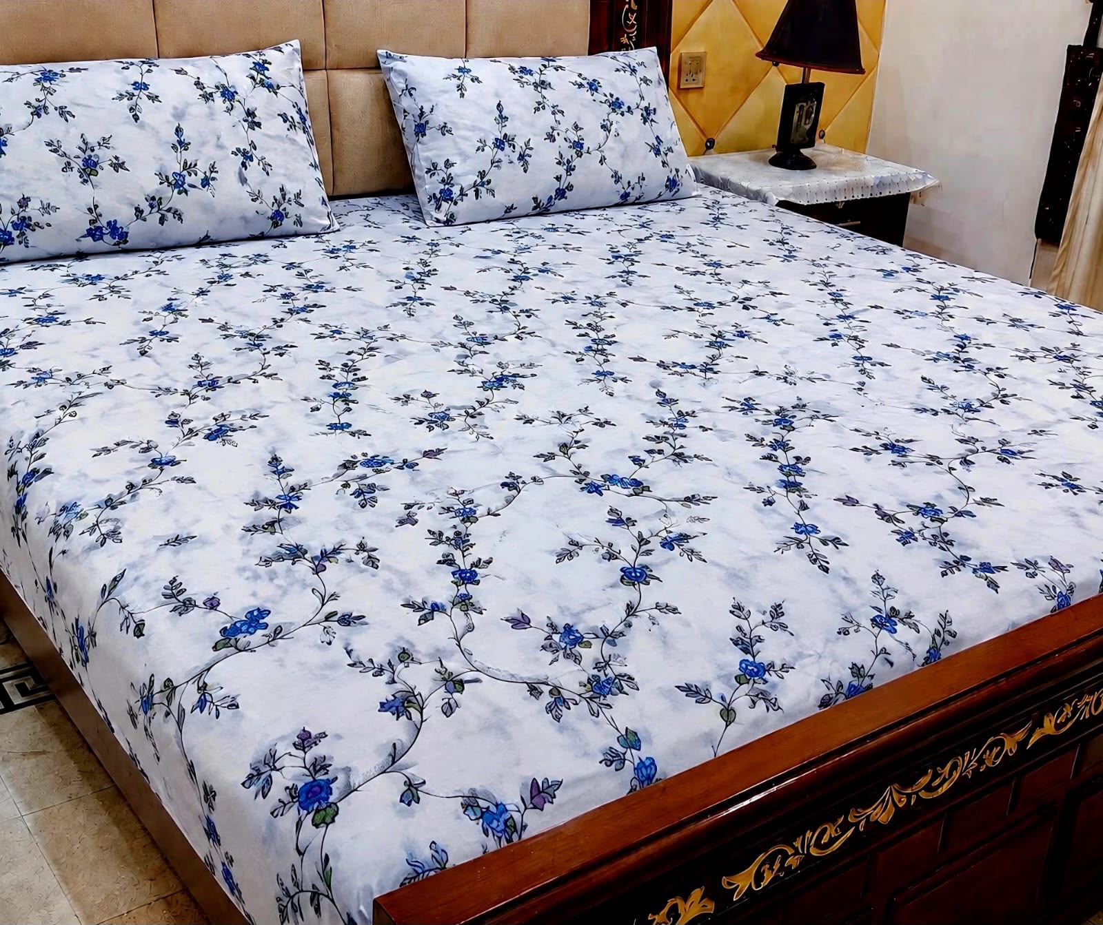 Cotton 3pc bedsheet king size bd 5008