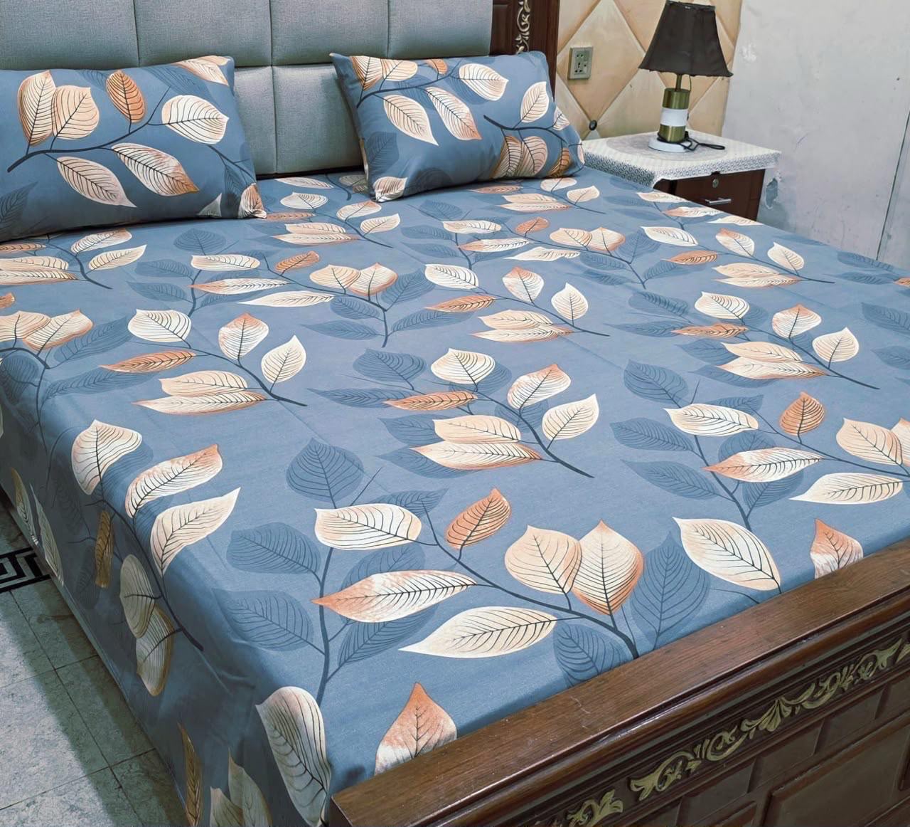 Cotton 3pc bedsheet king size bd 5081