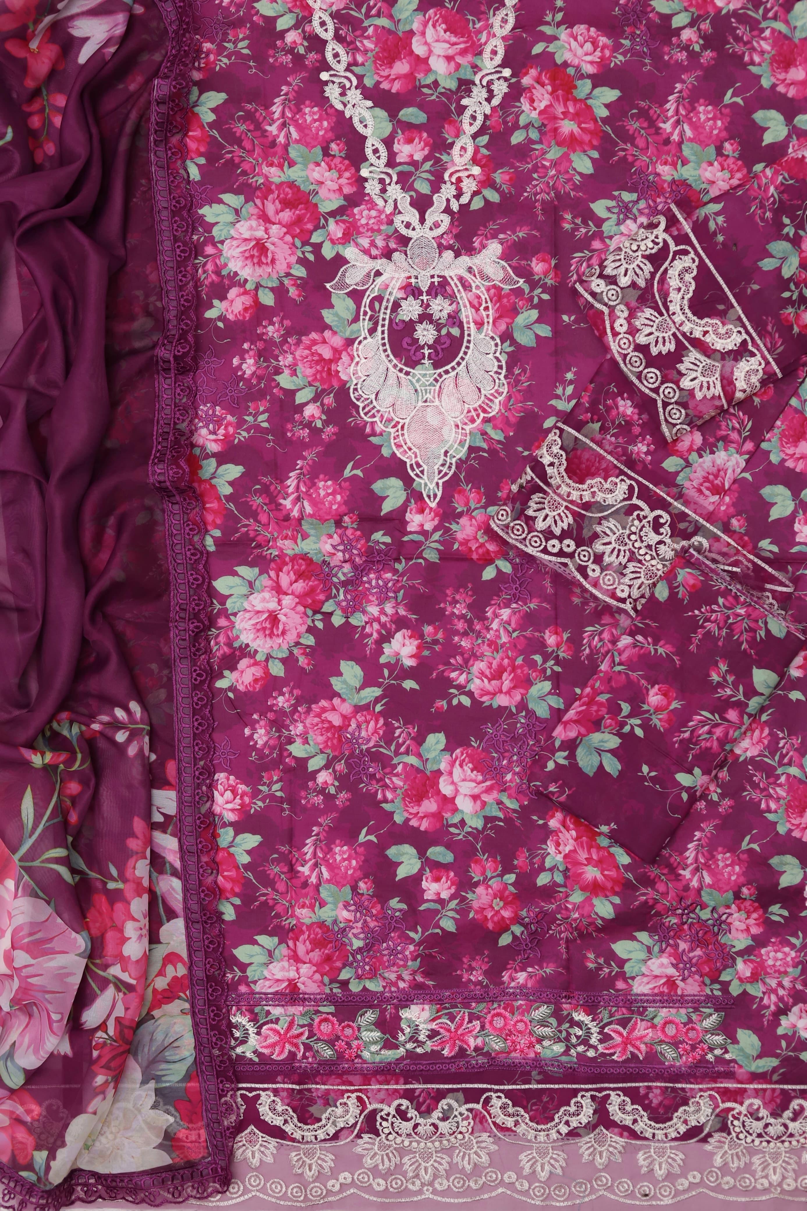 Maria.b Lawn Fabric 3Pc unstitch D-1764