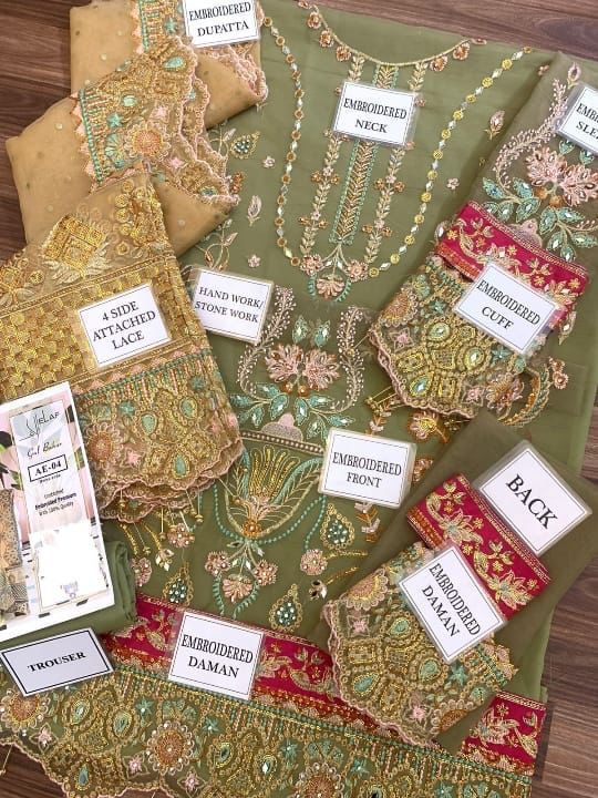 ELAF Organza suit 3pc D-1685