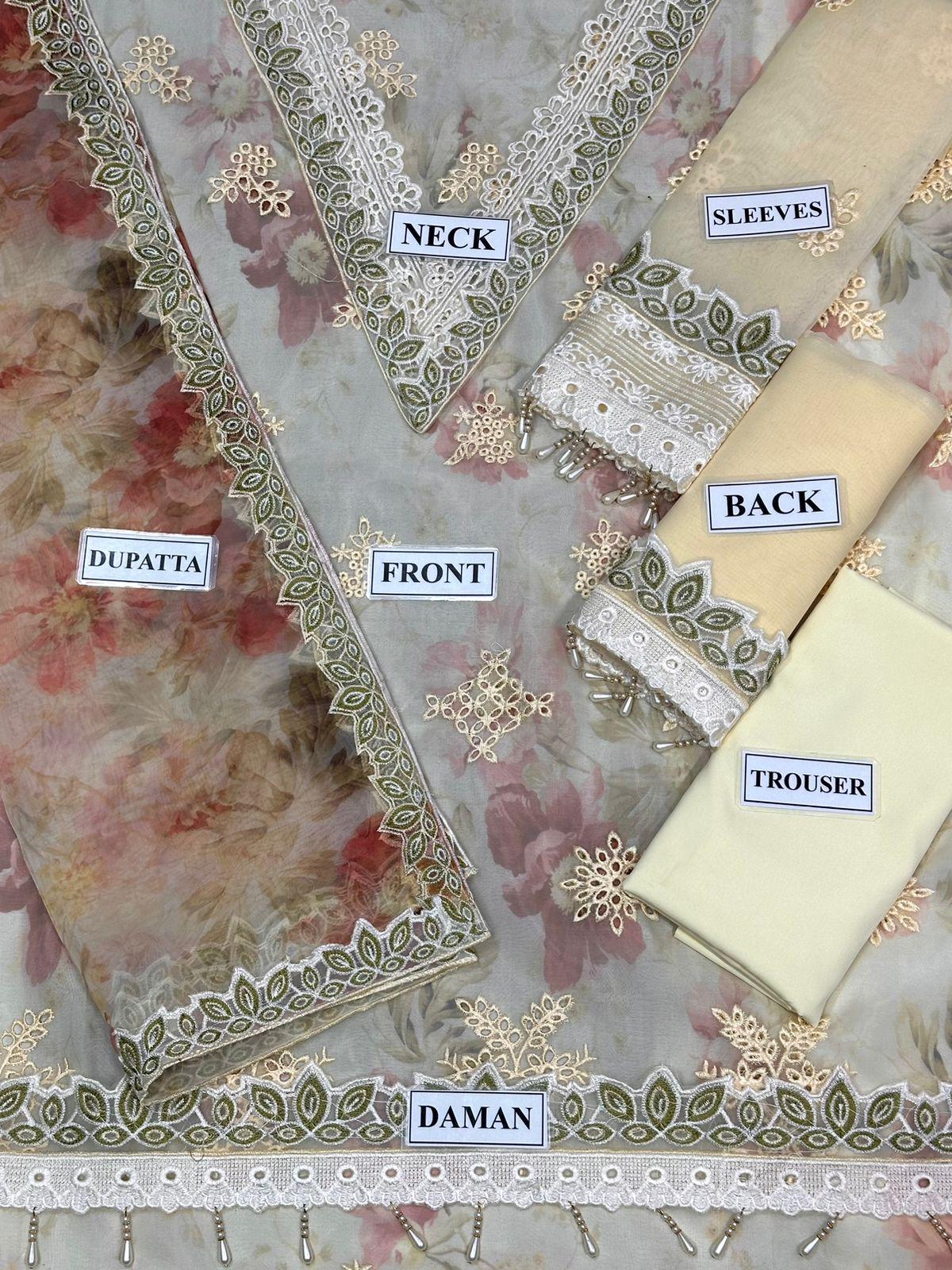 Baroque Unstitched Replica Organza 1510