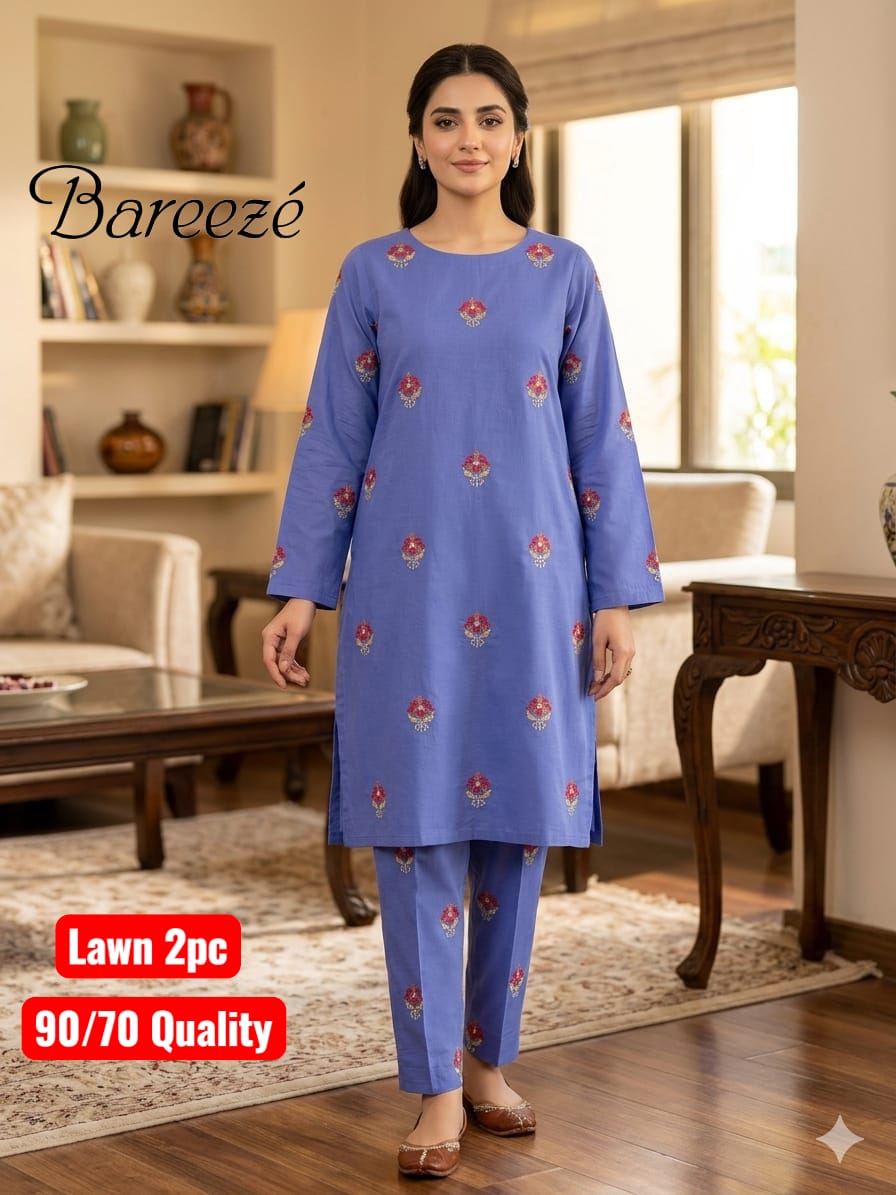 Bareeze Lawn 2pc Unstich D-1769-13