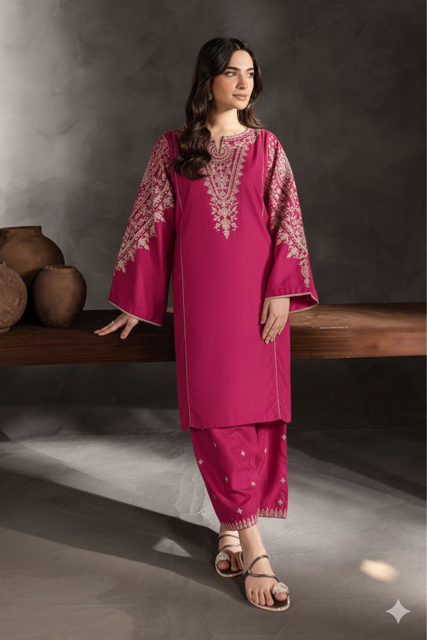 Premium quality 2pc Lawn Embroidery unstitch d1849