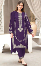 Premium quality 2pc Lawn Embroidery unstitch d1841