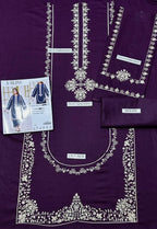 Premium quality 2pc Lawn Embroidery unstitch d1841