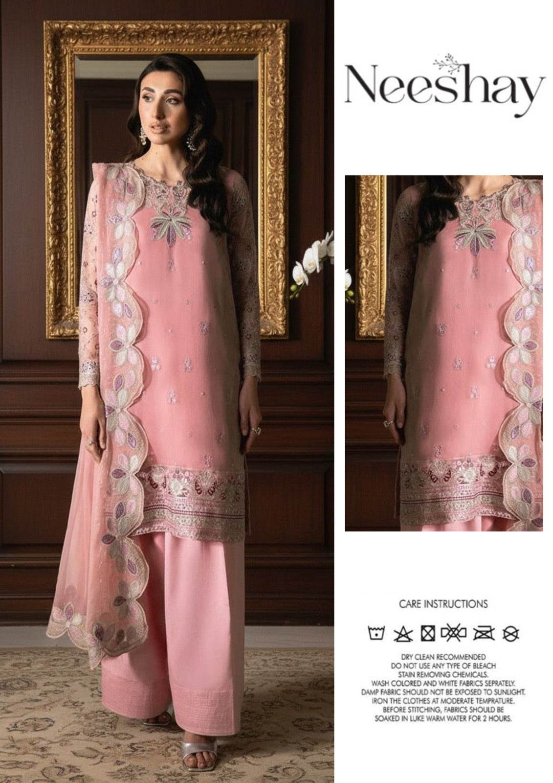 Neeshay Chiffon 3-Piece Suit D-1753