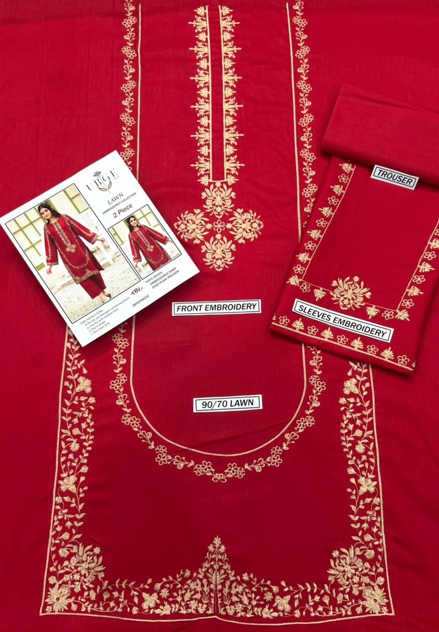 LAWN EMBROIDERED 2pc 1419