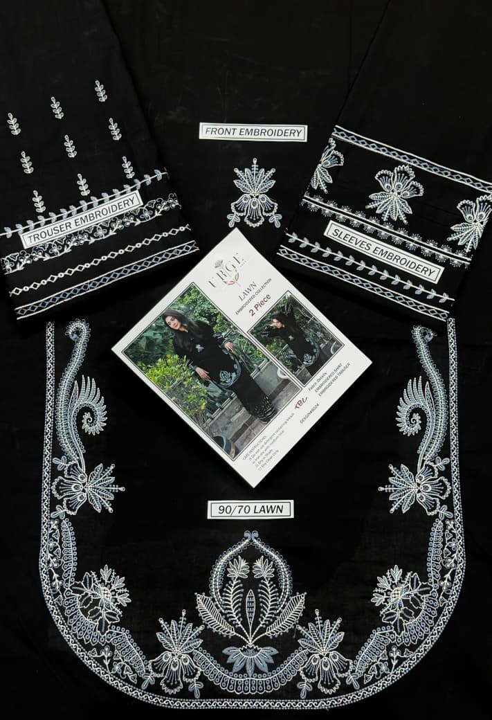 LAWN EMBROIDERED 2pc 1411