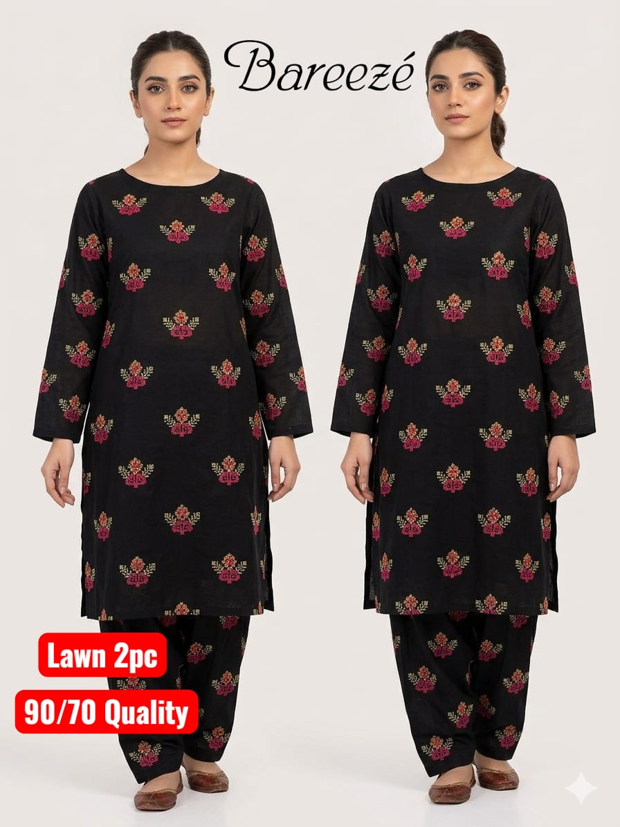 Bareeze Lawn 2pc Unstich D-1769-3