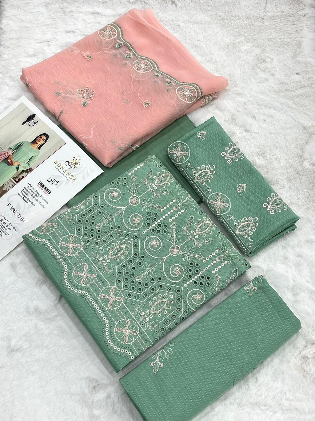 Bonazna Shahi Lawn 3pc Unstich D-1771-7
