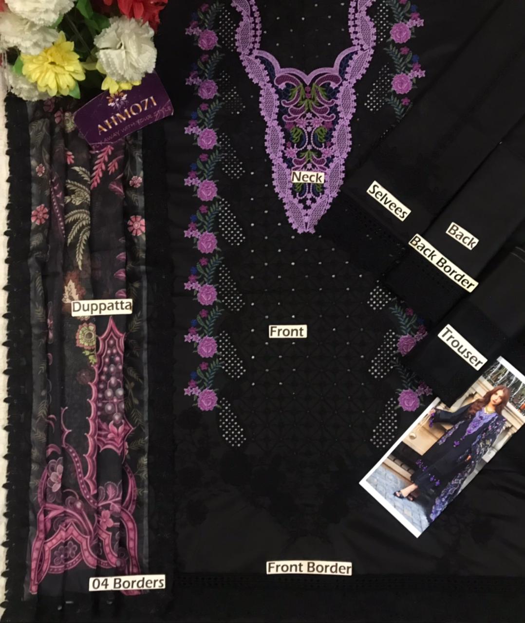 Ahmozi Presenting Jade &nbsp;Lawn Collection 1689