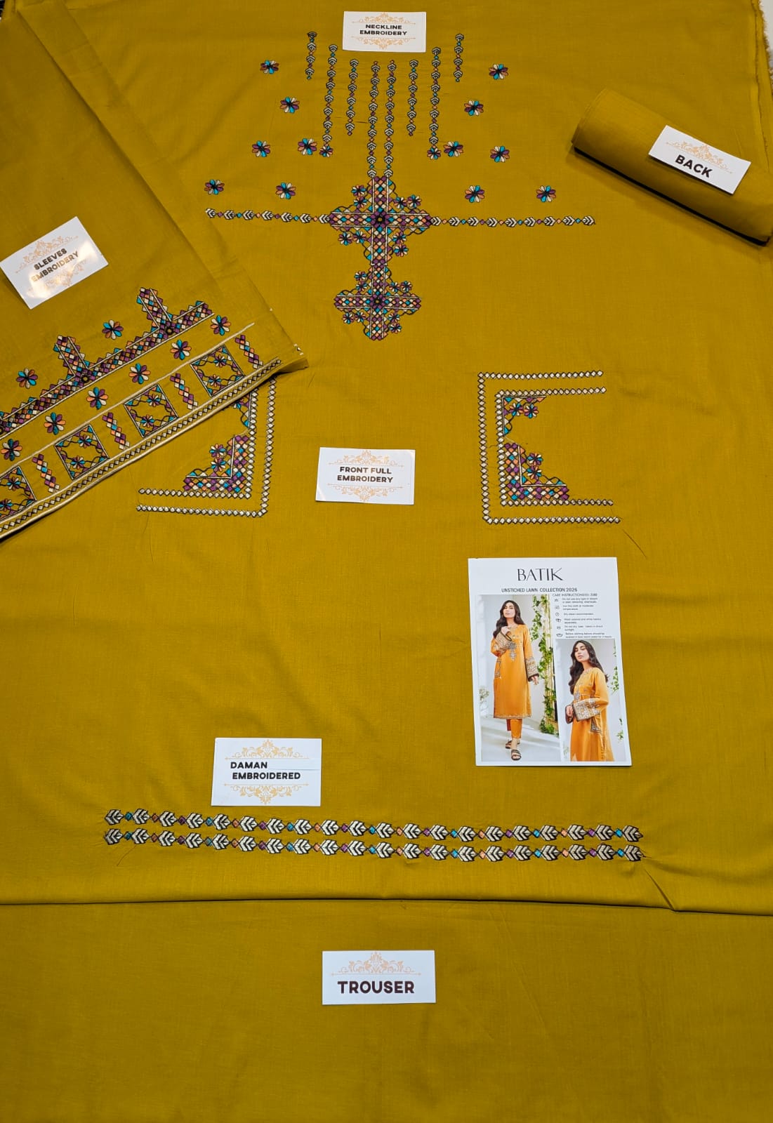 LAWN EMBROIDERED 2pc 1653