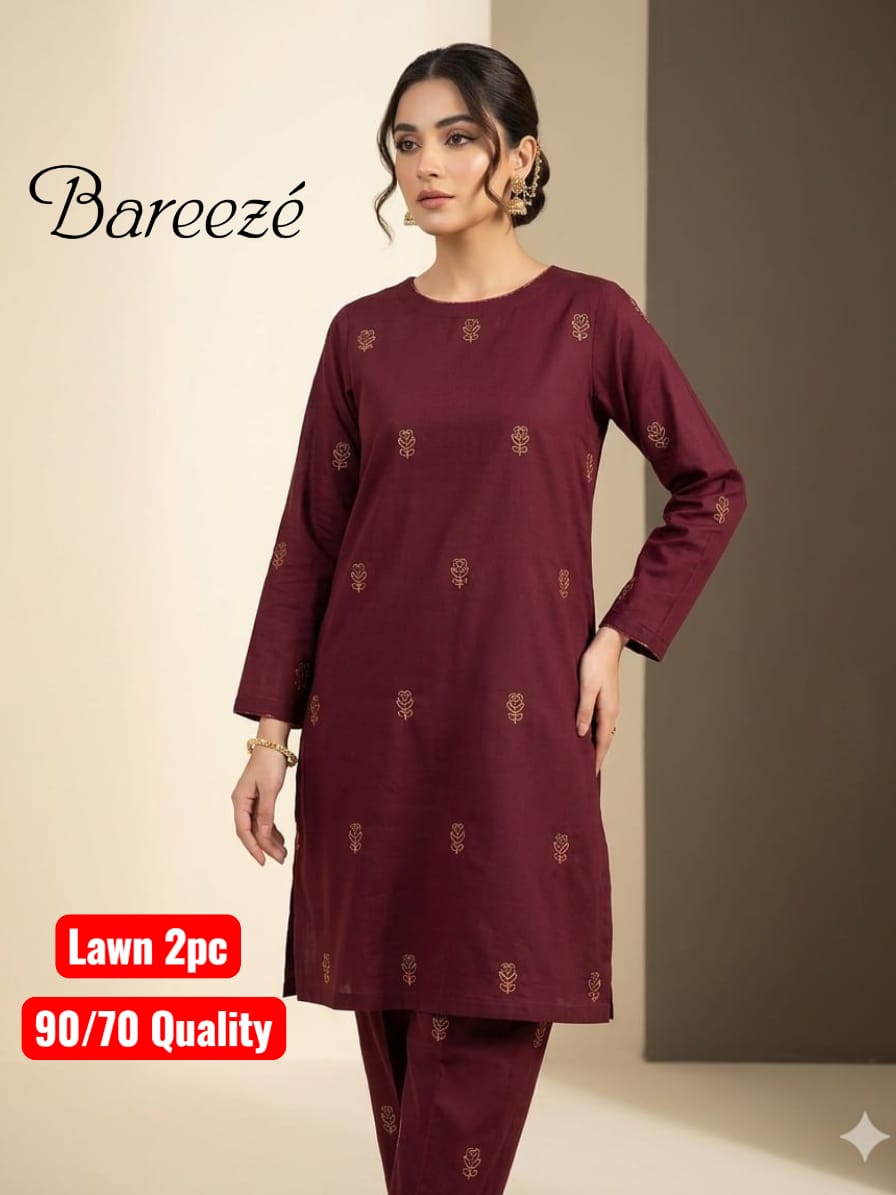 Bareeze Lawn 2pc Unstich D-1769-8
