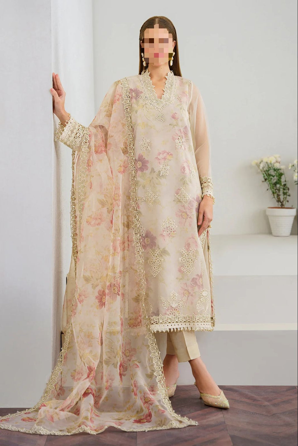 Baroque Unstitched Replica Organza 1510