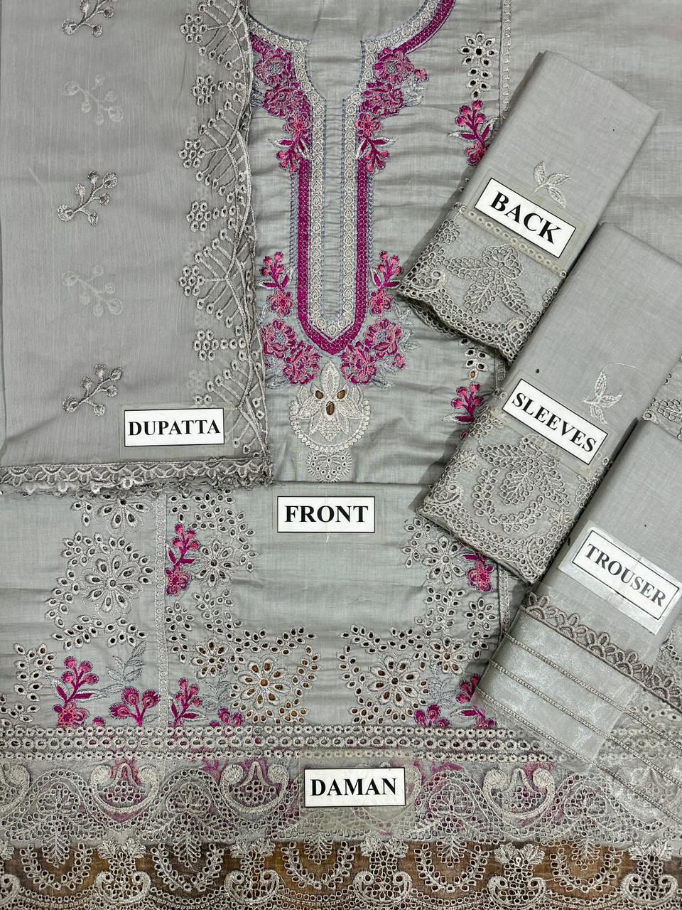 MUSHQ  Lawn Embroidered  Collection D-1696