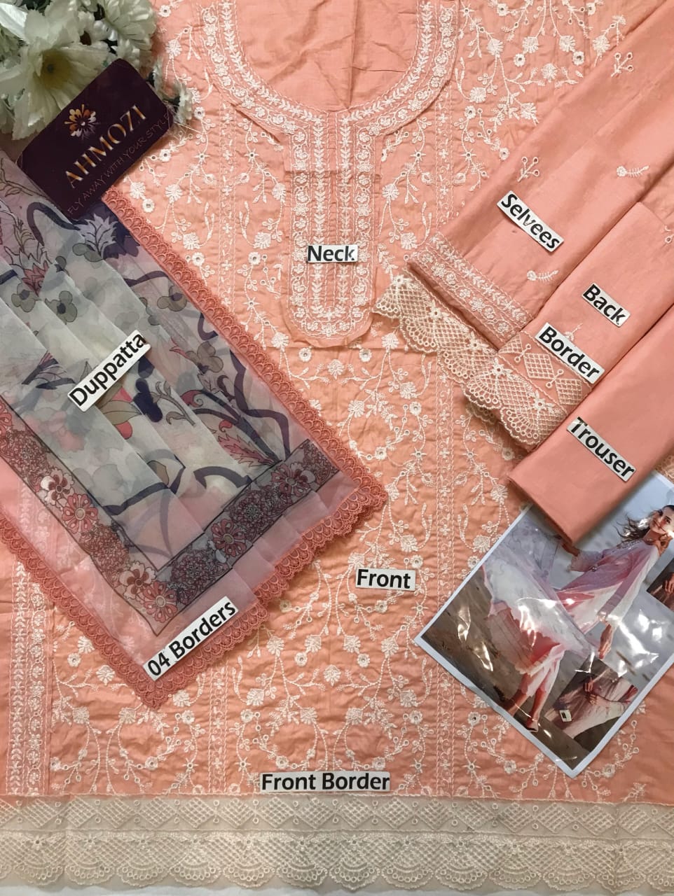 Zaib Lawn ChikenKari 1322