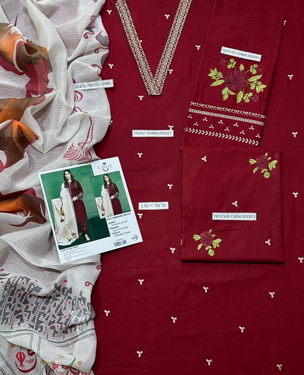 LAWN  Embroidered 1374