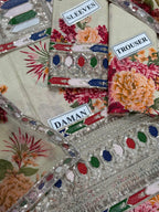 ANEELAS LAWN Embroidered 1423