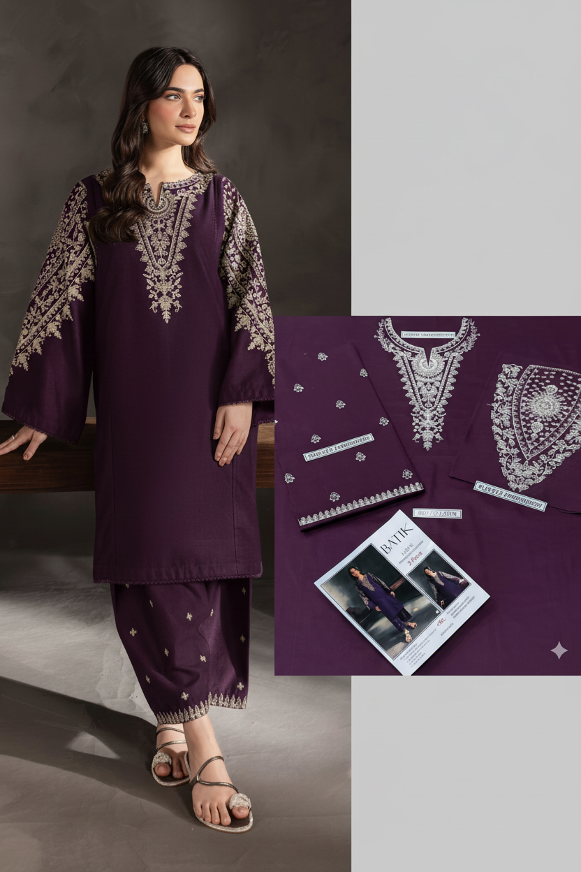 LAWN EMBROIDERED 2pc 1475 Complete View