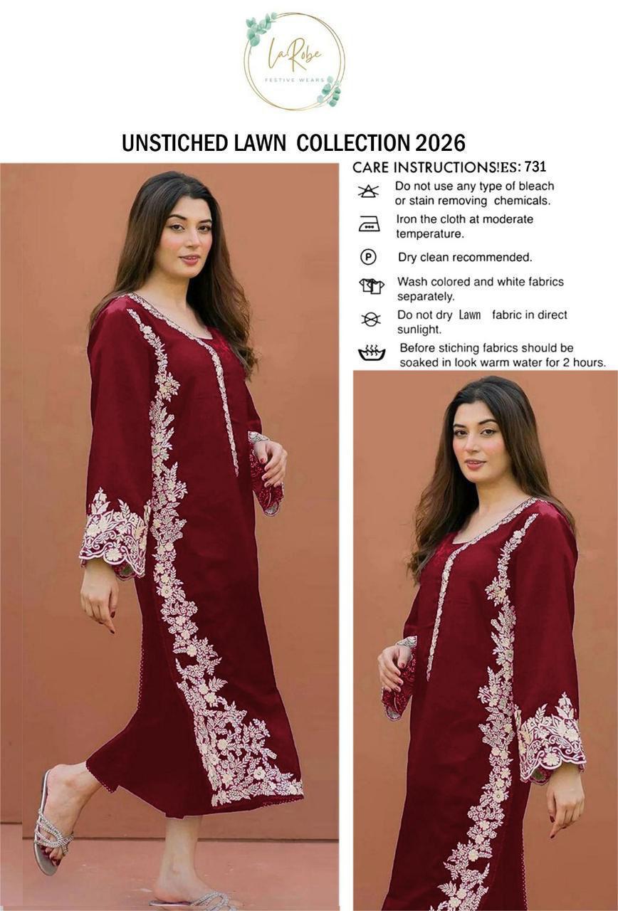 LAWN EMBROIDERED 2pc d 1577