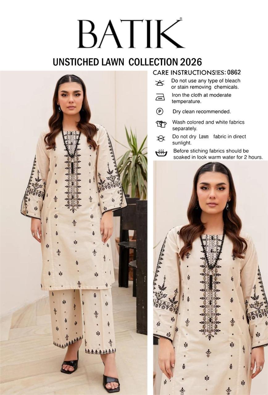 LAWN EMBROIDERED 2pc d 1578