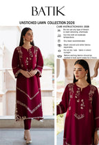 LAWN EMBROIDERED 2pc d 1624