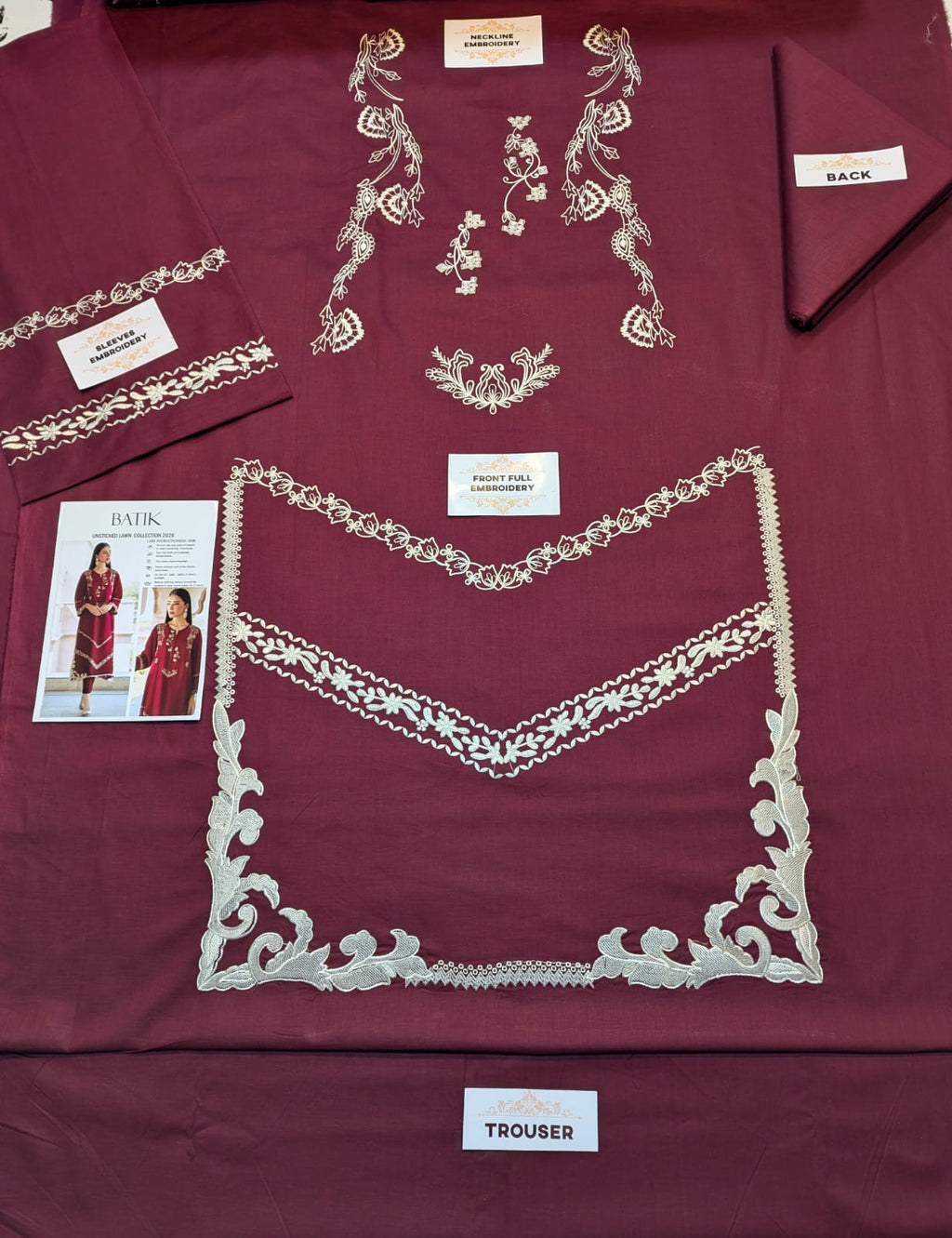 LAWN EMBROIDERED 2pc d 1581