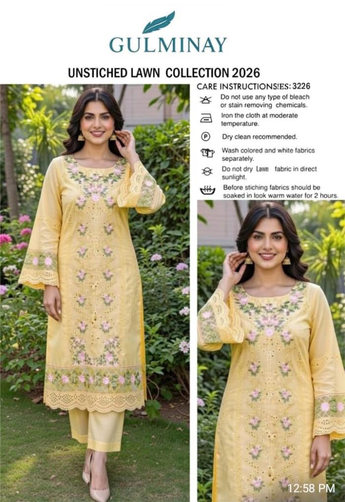 LAWN EMBROIDERED 2pc d 1606