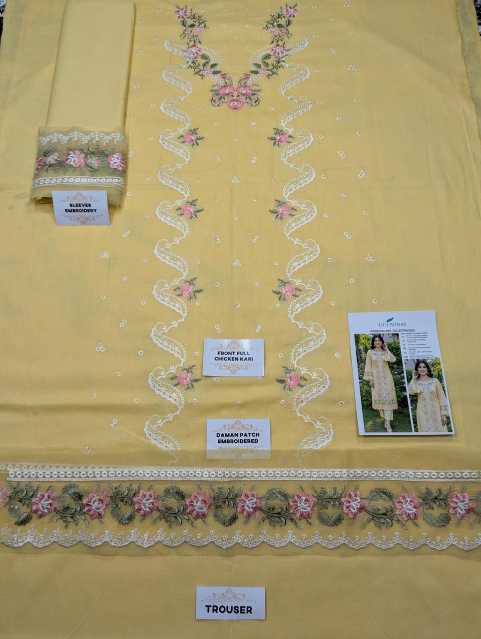 LAWN EMBROIDERED 2pc d 1563