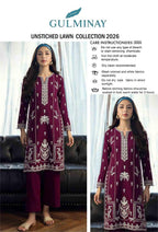 LAWN EMBROIDERED 2pc d 1583