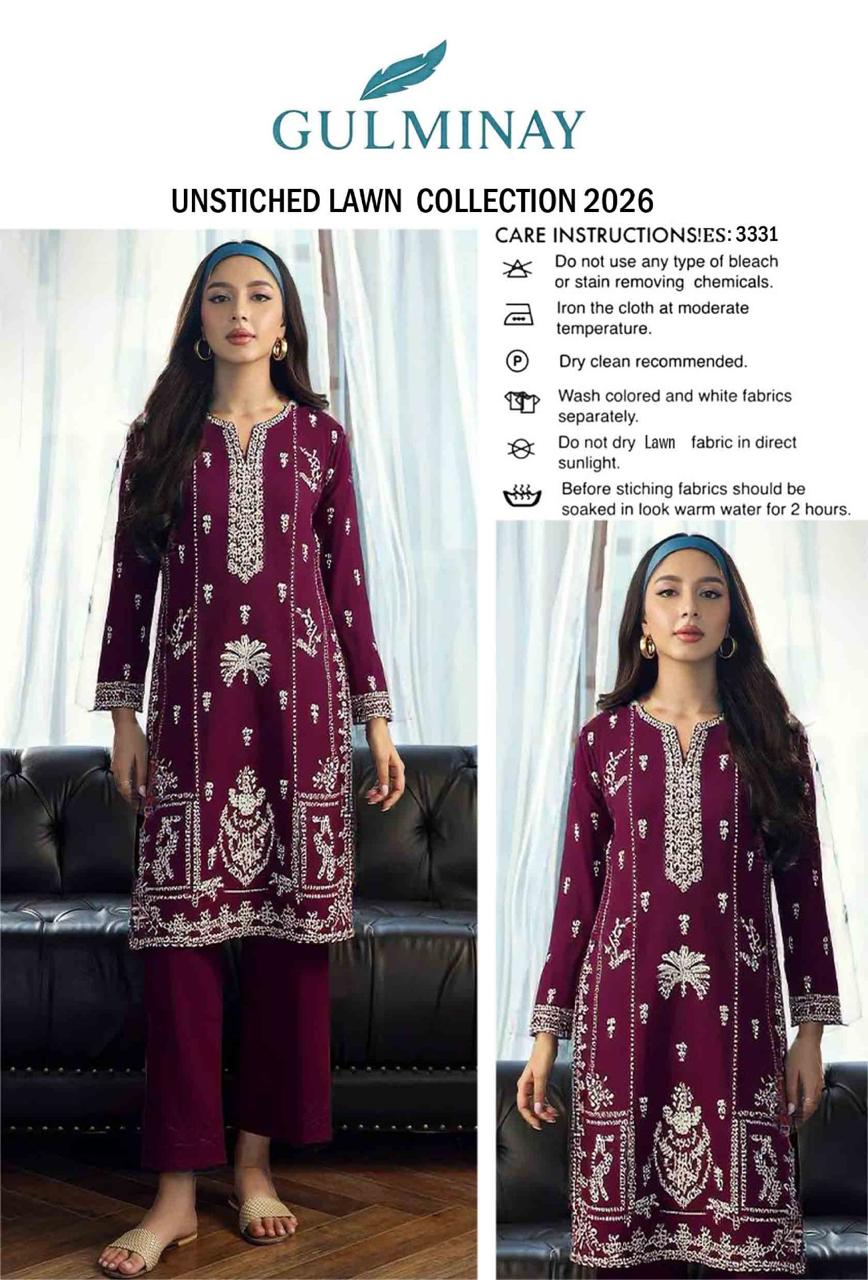 LAWN EMBROIDERED 2pc d 1583
