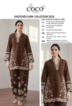 LAWN EMBROIDERED 2pc d 1590