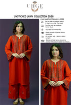 LAWN EMBROIDERED 2pc d 1636