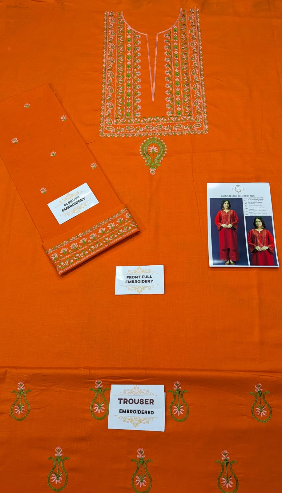 LAWN EMBROIDERED 2pc d 1593