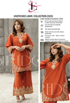 LAWN EMBROIDERED 2pc d 1637