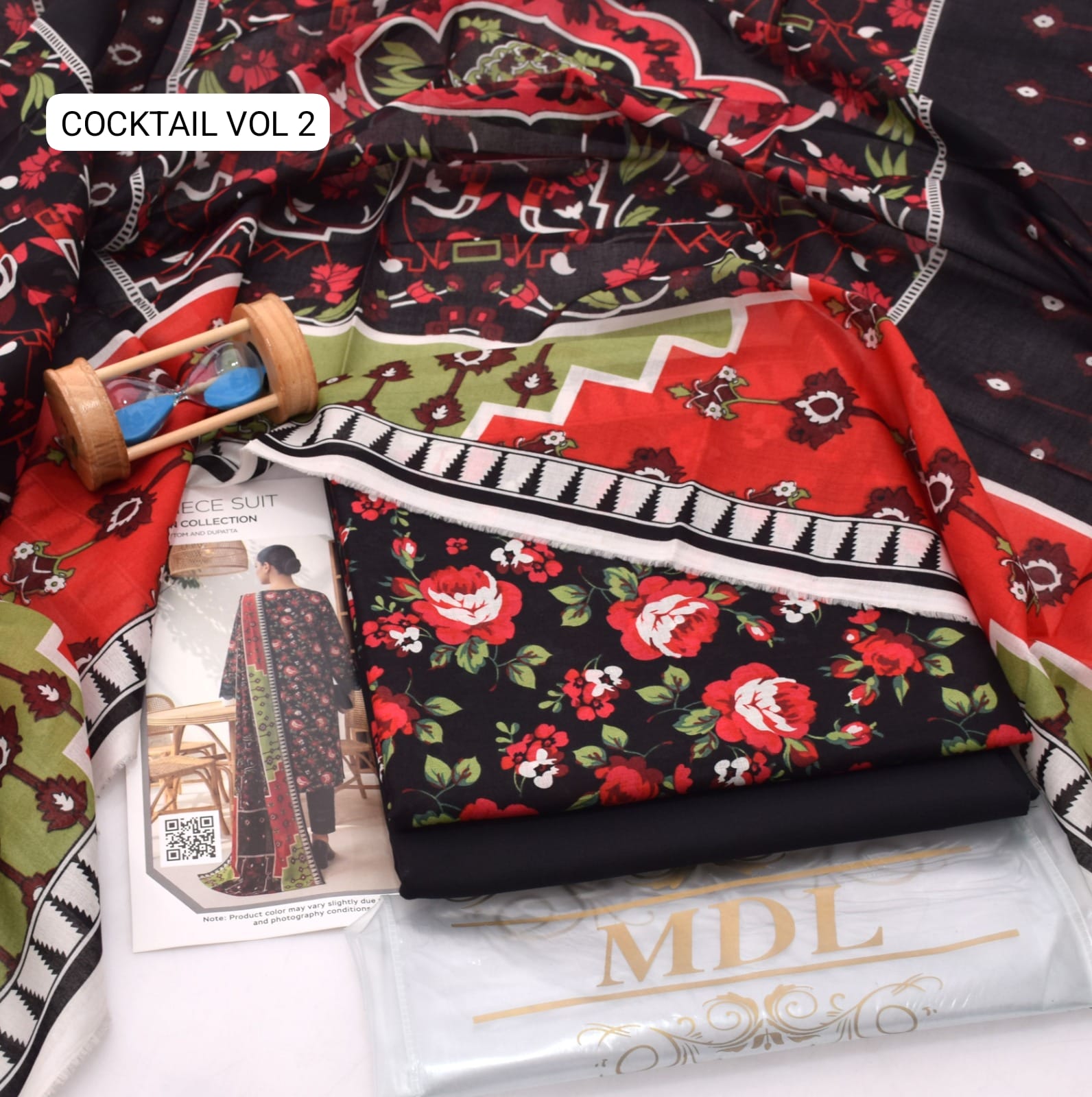 Premium print Lawn Fabric 3pc - Lawn Dupatta d- 6141