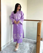 Winter Dhanak Fabric Embroidered | Unstitch 2-Piece Suit | Shirt & Trouser D-1115