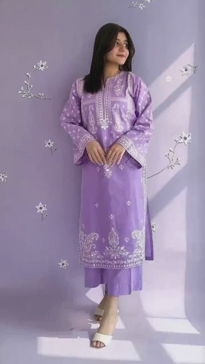 Winter Dhanak Fabric Embroidered | Unstitch 2-Piece Suit | Shirt & Trouser D-1115