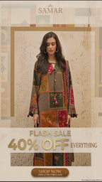 Lawn print 3pc unstitch - d1537