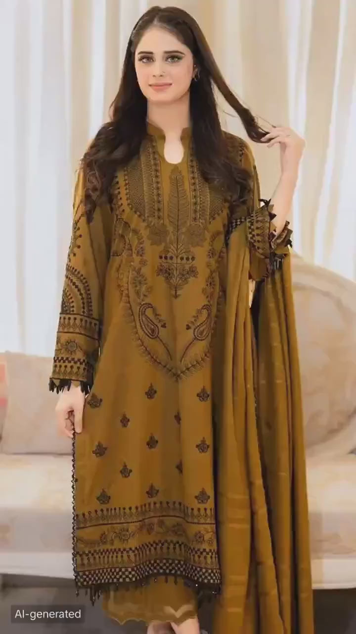 LIBAS  LAWN 3PC EMBROIDERED 1481