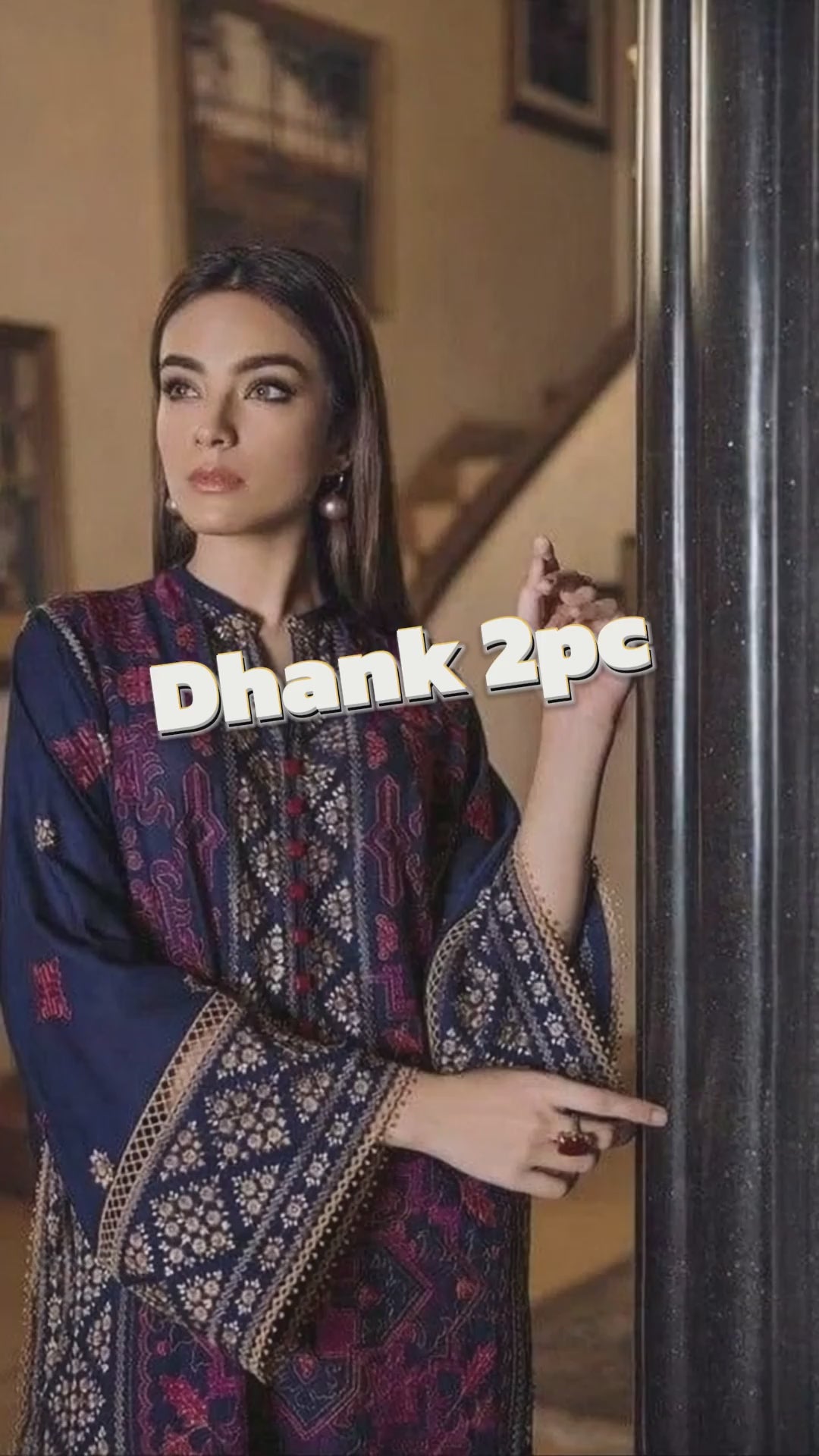 Winter Dhanak Fabric Embroidered | Unstitch 2-Piece Suit | Shirt & Trouser D-1116