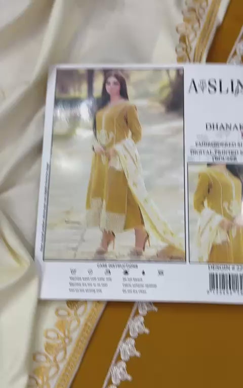 DHANAK 3PC Embroidered