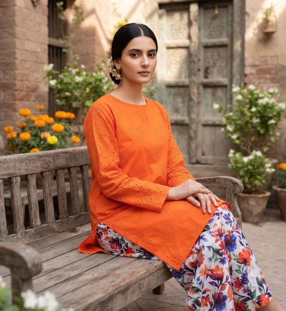 Maria.b 2pc cheicken kari embroidery d12