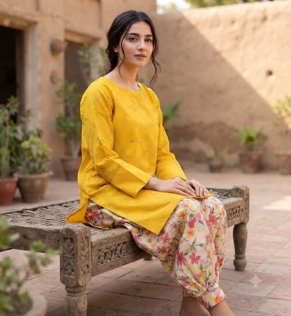 Maria.b 2pc cheicken kari embroidery d24