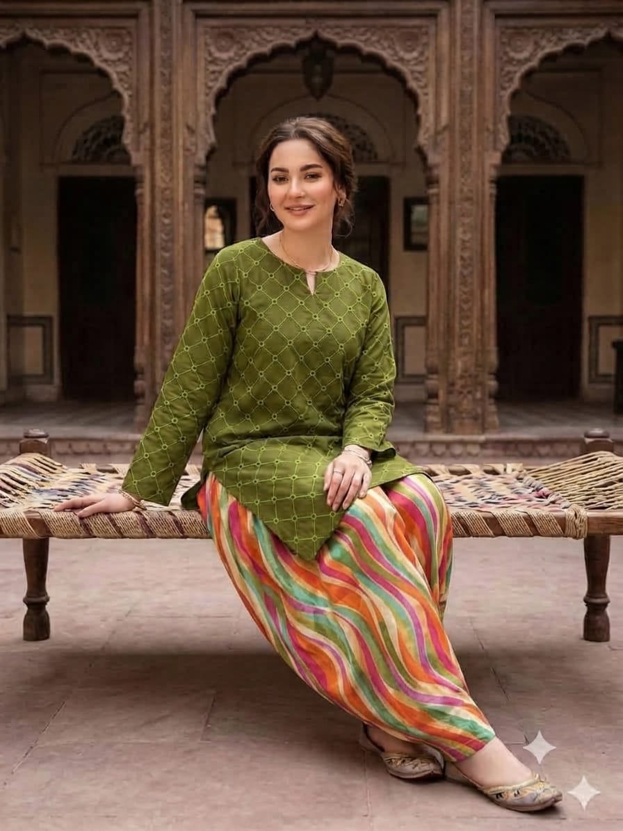 Maria.b 2pc cheicken kari embroidery d19