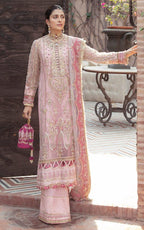 Afrozeh organza unstitch 3pc D1824