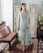 Gullal net 3pc unstitch d1832