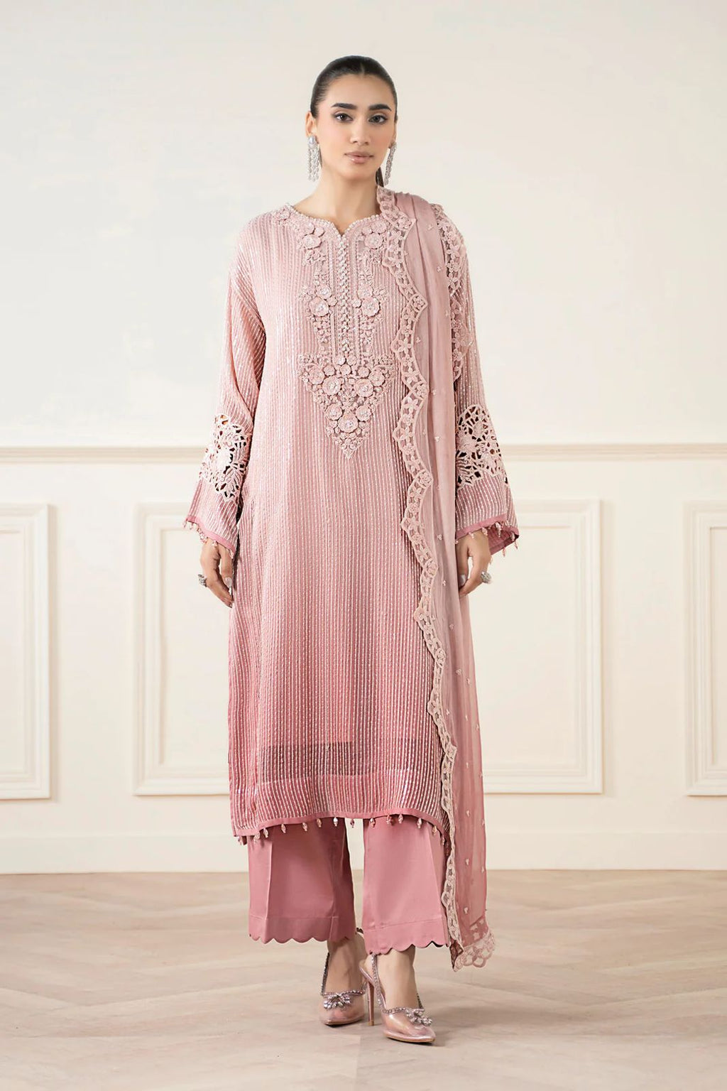 Maria.b chiffon suit 3pc D-1821